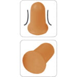 CONICPLUS200 DISPENSER BOX OF 200 PAIRS PU FOAM HIGH VISIBILITY EARPLUGS - Image 2