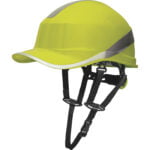 DIAMOND V UP ABS SAFETY HELMET "BASEBALL CAP" SHAPE + CHIN ATTACHMENT - ROTOR ADJUSTMENT
