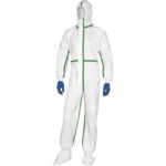 DT119 DELTATEK 5000 DISPOSABLE OVERALLS WITH HOOD - 4B TYPE - TAPED SEAMS