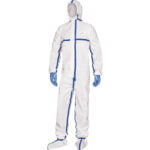 DT250 ONE-PIECE DISPOSABLE OVERALL WITH HOOD - 4B TYPE - TAPED SEAMS