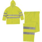 604V2 HV OUTSIDE PU/PVC COATED POLYESTER RAIN SUIT