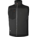 HOLEN POLYESTER / ELASTHANE "SOFTSHELL" BODYWARMER WITH 3 LAMINATED LAYERS