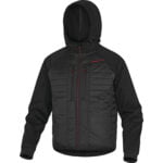 MOOVE QUILTED PU-COATED POLYAMIDE RIPSTOP AND POLYESTER 2 LAMINATED LAYERS BI-MATERIAL JACKET