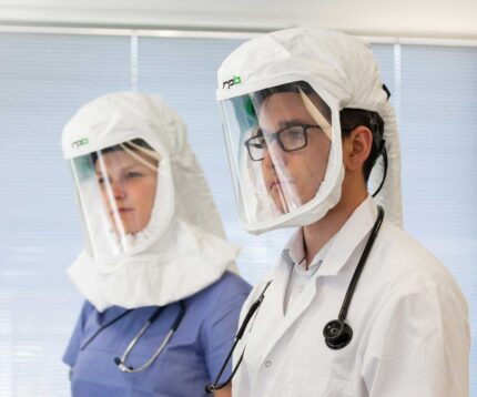 T200™ Respirator with Shoulder Length Face Seal Hood