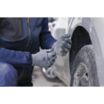 VE728 POLYESTER/ ACRYLIC KNITTED GLOVE - NITRILE FOAM COATED PALM + DOTS - Image 4