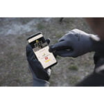 VE728 POLYESTER/ ACRYLIC KNITTED GLOVE - NITRILE FOAM COATED PALM + DOTS - Image 3