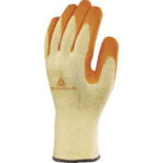 VE730OR POLYCOTTON KNITTED GLOVE - LATEX COATING PALM