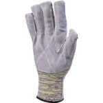 VENICUTDX0 (VENICUT50) HEATNOCUT KNITTED GLOVE - COWHIDE LEATHER PALM - GAUGE 10 - Image 2