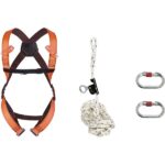 ELARA150 "ROOF" FALL ARRESTER SET: HAR12 + AN063/10 + AM002 + 1 STORAGE BAG