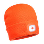 B028 Rechargeable Twin LED Beanie | Portwest - Image 4