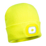 B028 Rechargeable Twin LED Beanie | Portwest - Image 5