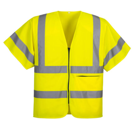 C372 Hi-Vis Band and Brace Zip Vest S/S | Portwest