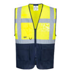 C377 Hi-Vis Mesh Contrast Executive Vest | Portwest - Image 2