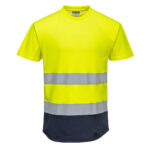 C395 Hi-Vis Contrast Mesh Insert T-Shirt S/S | Portwest - Image 2