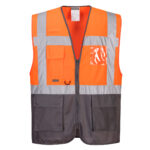C476 Warsaw Hi-Vis Contrast Executive Vest | Portwest