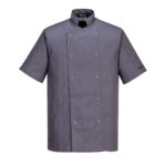 C733 Cumbria Chefs Jacket S/S | Portwest - Image 2
