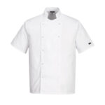 C733 Cumbria Chefs Jacket S/S | Portwest - Image 3