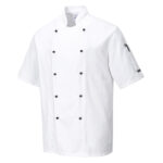 C734 Kent Chefs Jacket S/S | Portwest - Image 2