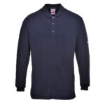 FR10 Flame Resistant Anti-Static Long Sleeve Polo Shirt | Portwest - Image 3