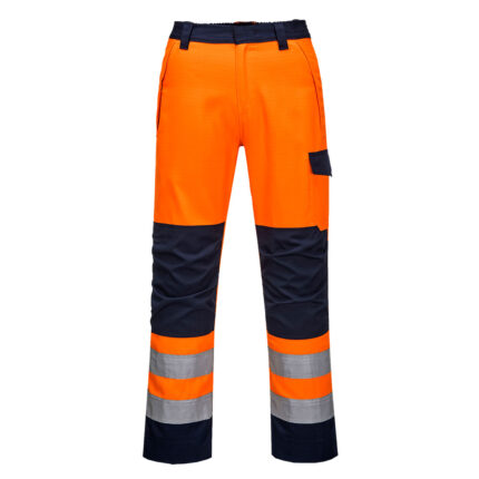 MV36 Modaflame RIS Orange/Navy Trousers | Portwest