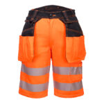 PW343 PW3 Hi-Vis Holster Pocket Shorts | Portwest
