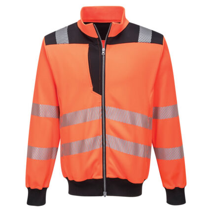 PW370 PW3 Hi-Vis Zip Sweatshirt | Portwest