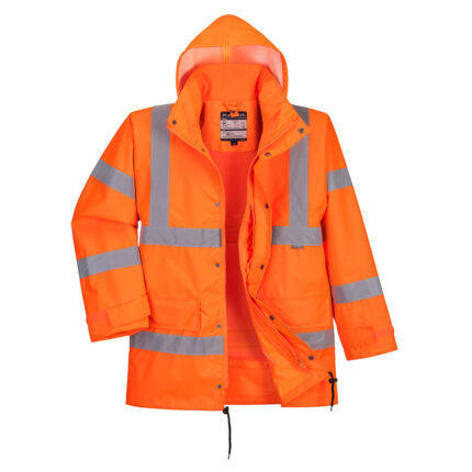 RT63 Hi-Vis Breathable Interactive Rain Traffic Jacket | Portwest