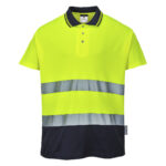 S174 Hi-Vis Cotton Comfort Contrast Polo Shirt S/S | Portwest - Image 2