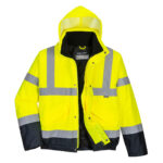 S266 Hi-Vis Contrast Winter Bomber Jacket | Portwest - Image 2
