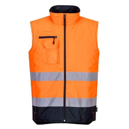 S267 Hi-Vis Contrast Bodywarmer | Portwest