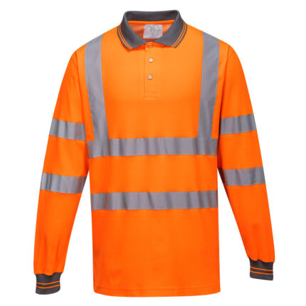 S271 Hi-Vis Cotton Comfort Polo Shirt L/S | Portwest