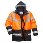 S467 Hi-Vis Contrast Winter Traffic Jacket | Portwest