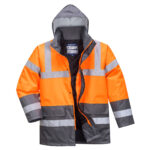 S467 Hi-Vis Contrast Winter Traffic Jacket | Portwest - Image 2