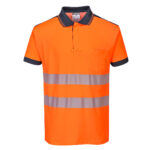 T180 PW3 Hi-Vis Cotton Comfort Polo Shirt S/S | Portwest - Image 2